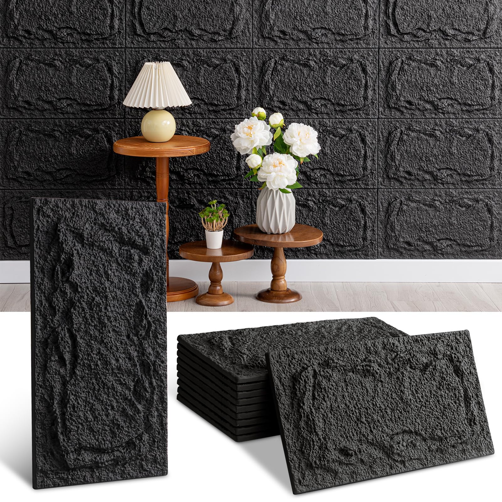Panel de Pared de PVC de Piedra Falsa 3D en Canadá para Pared Exterior de Pizarra