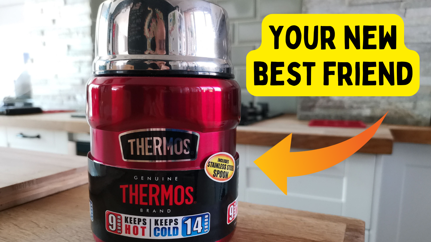 Watch THERMOS Stainless King Vacuum-Insulated Food Jar with Spoon