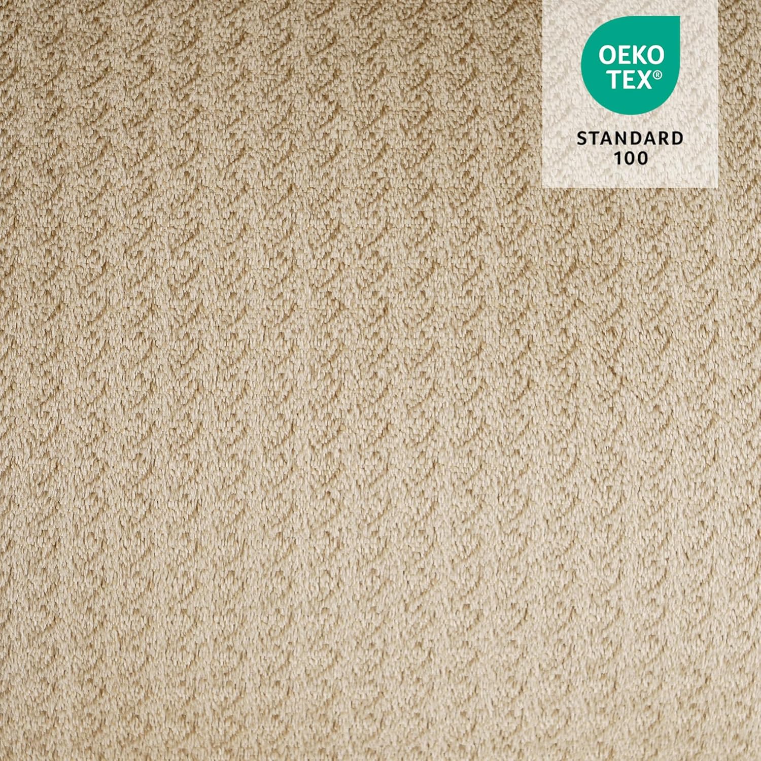 MCombo Medium Power Lift Recliner Chair Sofa with Massage and Heat for Elderly, 3 Positions, Cup Holders, and USB Ports, 2 Side Pockets, Fabric 7040 (Medium, Beige)