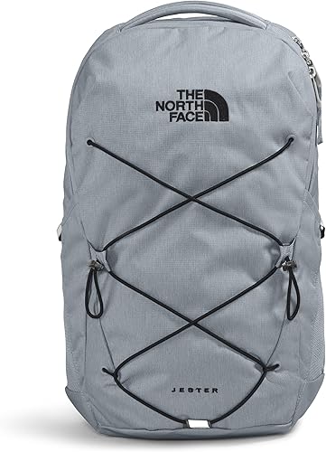 THE NORTH FACE Jester Everyday Mochila  Mochila repelente al agua, funda para laptop de 16 pulgadas, gran compartimento principal, Gris medio