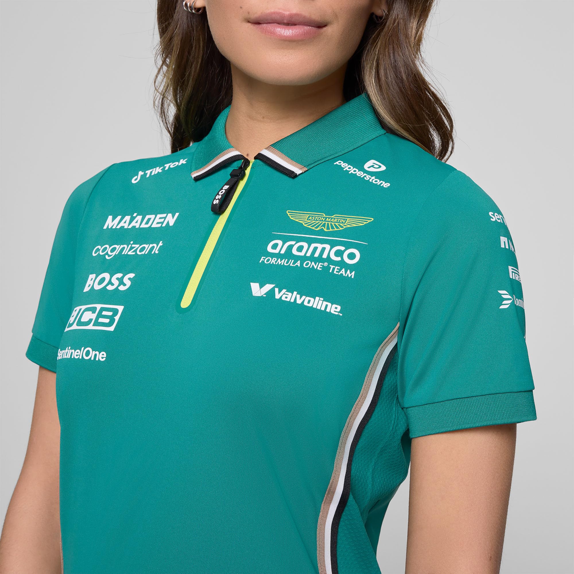 Aston Martin F1 2025 Polo del Equipo para Mujer
