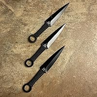 Vista 4 de Falcon Machete Juego de 3 piezas con cuchillos y collar de cuchillo Karambit para camping, deportes al aire libre y colecciones.