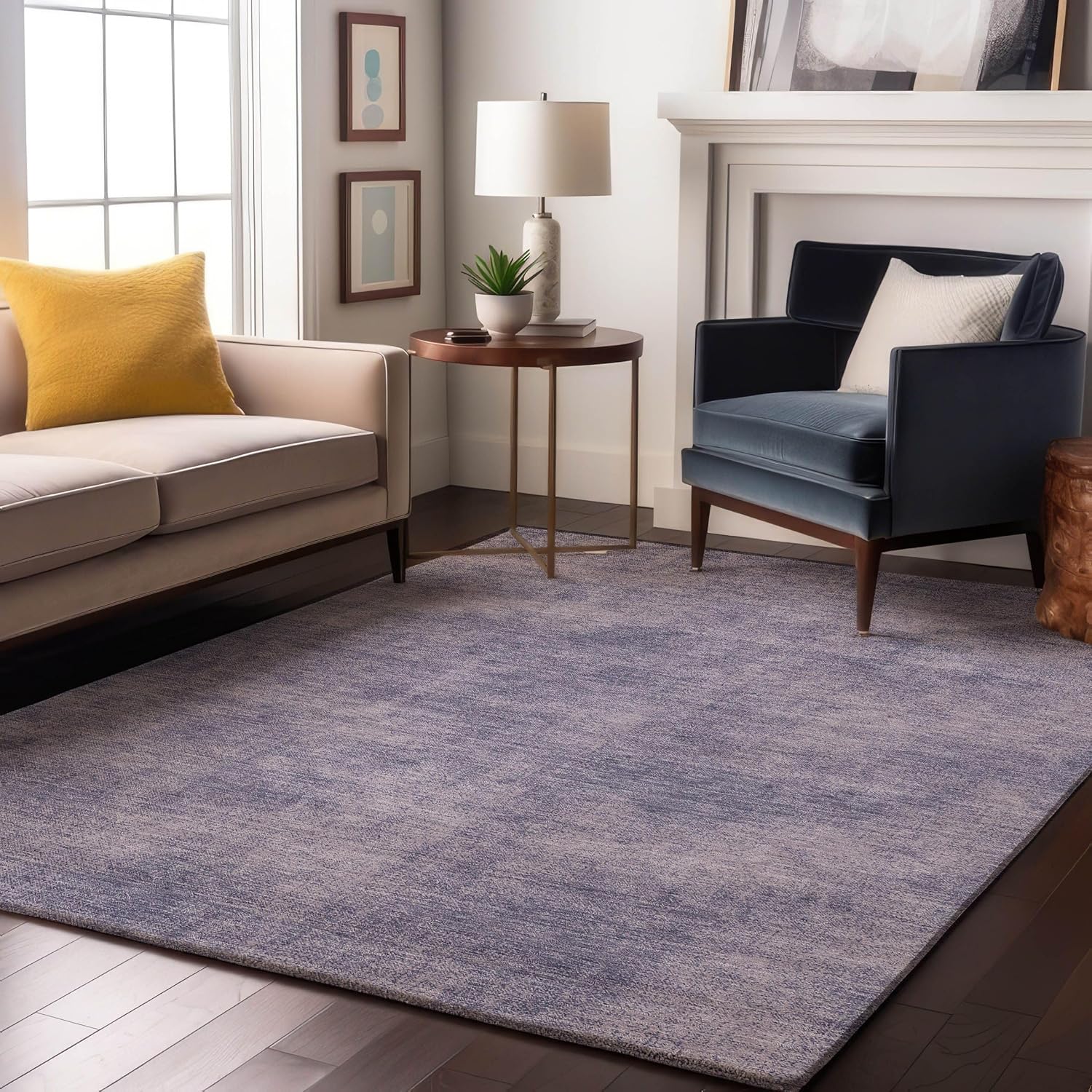 Addison Rugs Mayfield AMF1018 Brown 1'8" x 2'6" Indoor Premium Machine Washable Rug, Silky Soft, Easy Clean, Non Shedding, Bedroom, Living Room, Dining Room, Kitchen Rug
