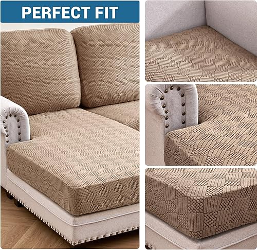 Miniatura 4 de Deep Dream Fundas de cojín para sofá, fundas de sofá seccional en forma de L, fundas elásticas para respaldo de sofá para perros y mascotas (1 funda