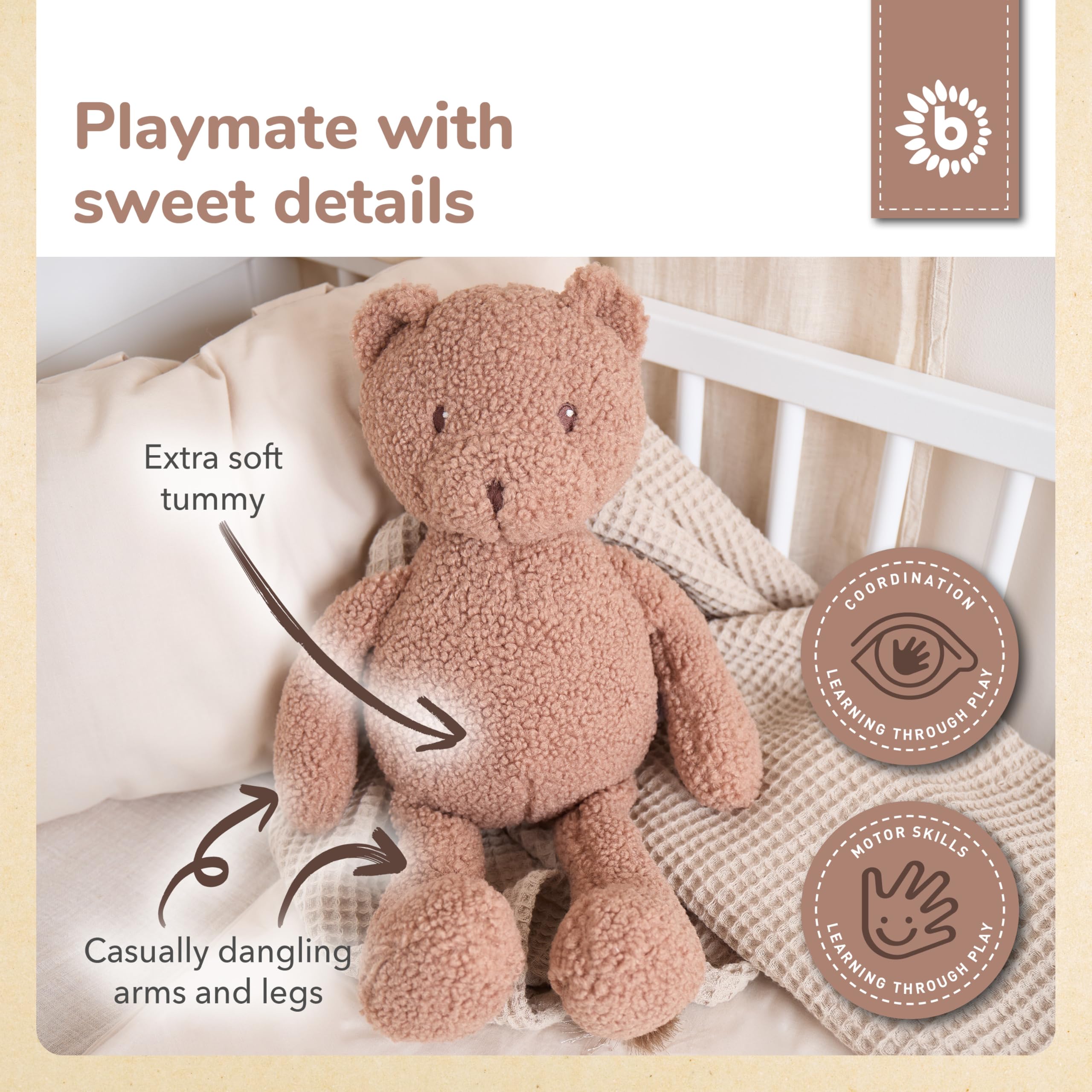 BIECO cuddly toy bear Mika XL, ca. 46x30x15 cm - Image 3