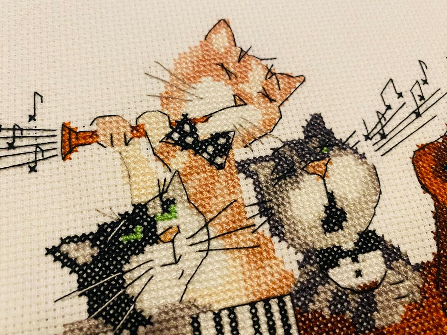 RIOLIS - Dachshund Blues 1495, Dogs Cross Stitch Kits 7,87" x7,87, Counted Cross Stitch Kits, Counted Cross Stitch Kits for Beginners & Advanced, Cross Stitching Kits for Adults, Dog Embroidery Kit