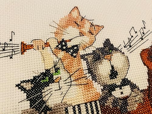 Vista 45 de RIOLIS - Perro salchicha 906, kits de punto de cruz para perros de 9,84 x 9,84 pulgadas, kits de punto de cruz contado, kits de punto de cruz