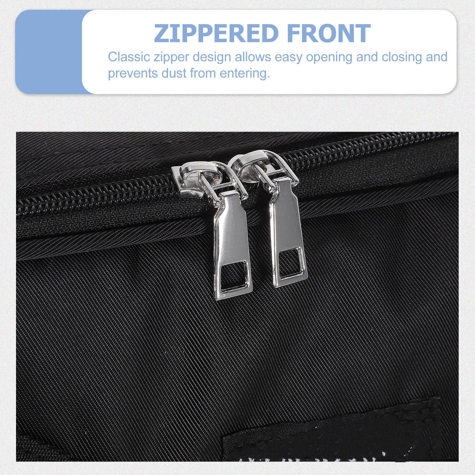 Borsa Porta Spartiti Musicali Nera, Borsa Espandibile | Performance e Pratica, Apertura Facile Fibbia Regolabile, Tessuto Composito Nylon e Spugna