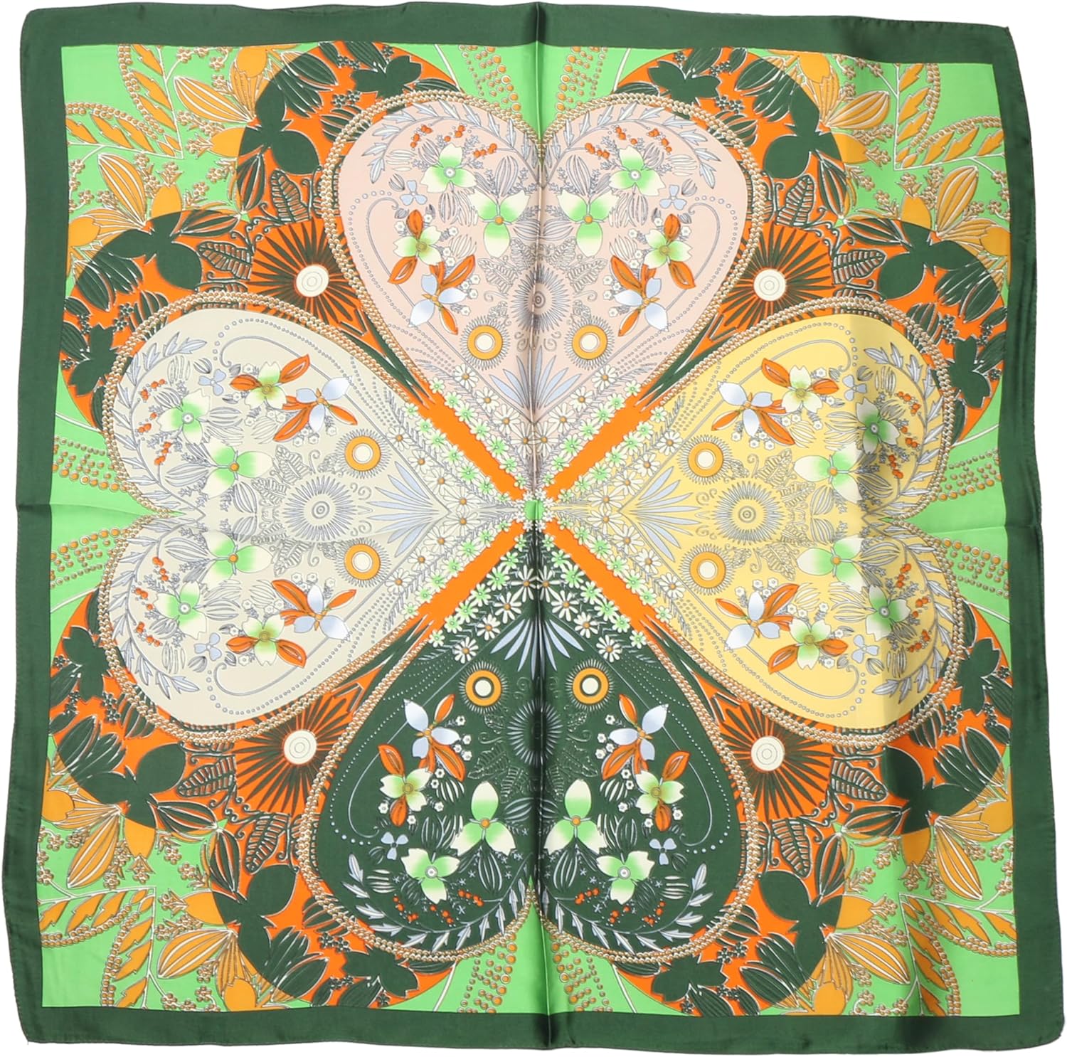 TZ Promise Women Silky Square Scarf - 27" Medium Lightweight Neckerchief Satin Head Neck Hair Wrap for Summer - Image 5