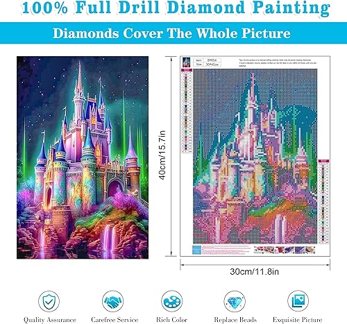 Miniatura 3 de Meothan Kit de 4 piezas de pintura de diamantes para adultos, arte de diamantes de animales, gatos para principiantes, pintura de diamantes de vaca,