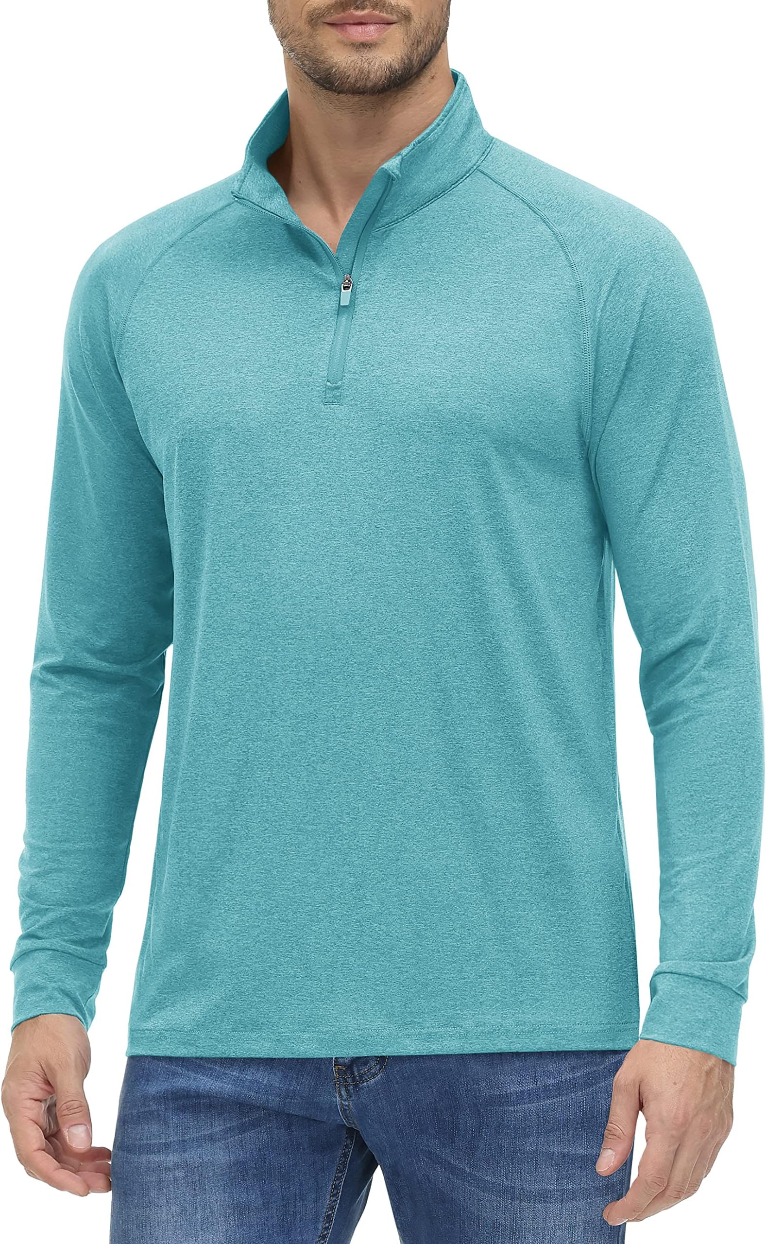 adidas golf men's lightweight upf 1 4 zip pullover