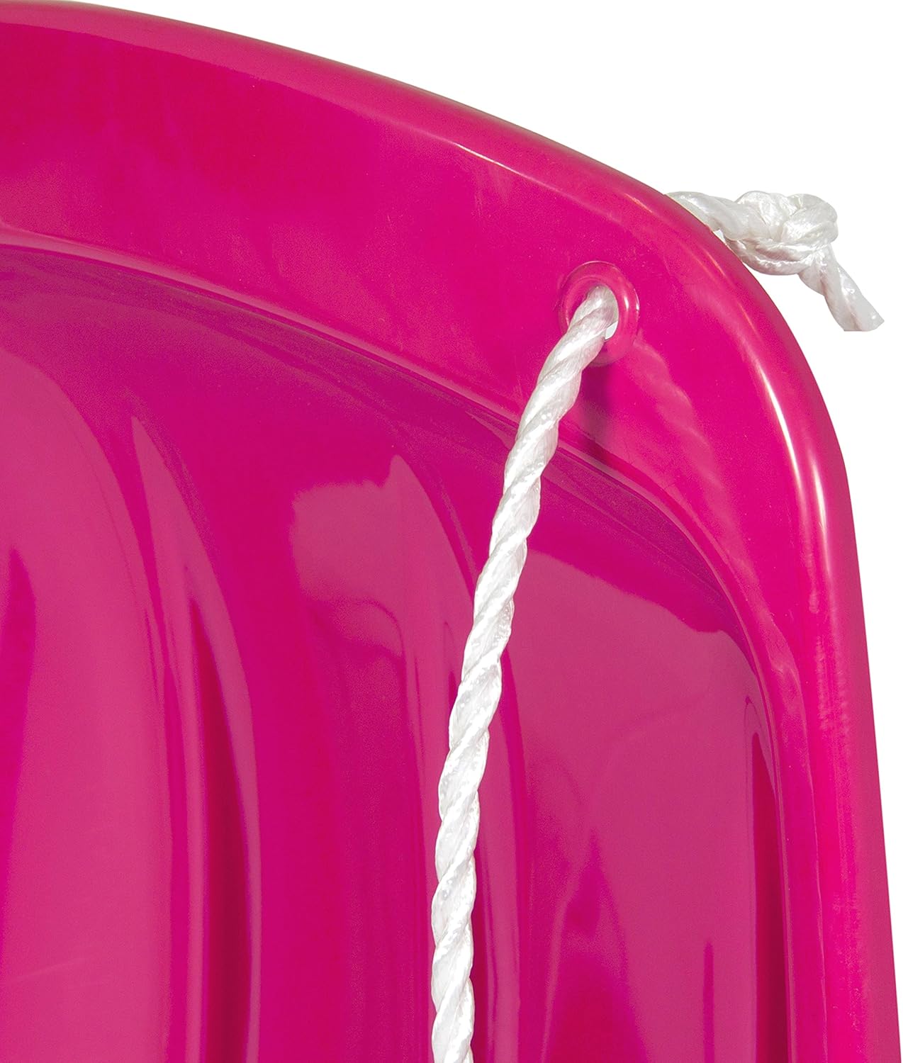 Best Choice Products 48in Kids Plastic Toboggan Snow Sled w/Pull Rope