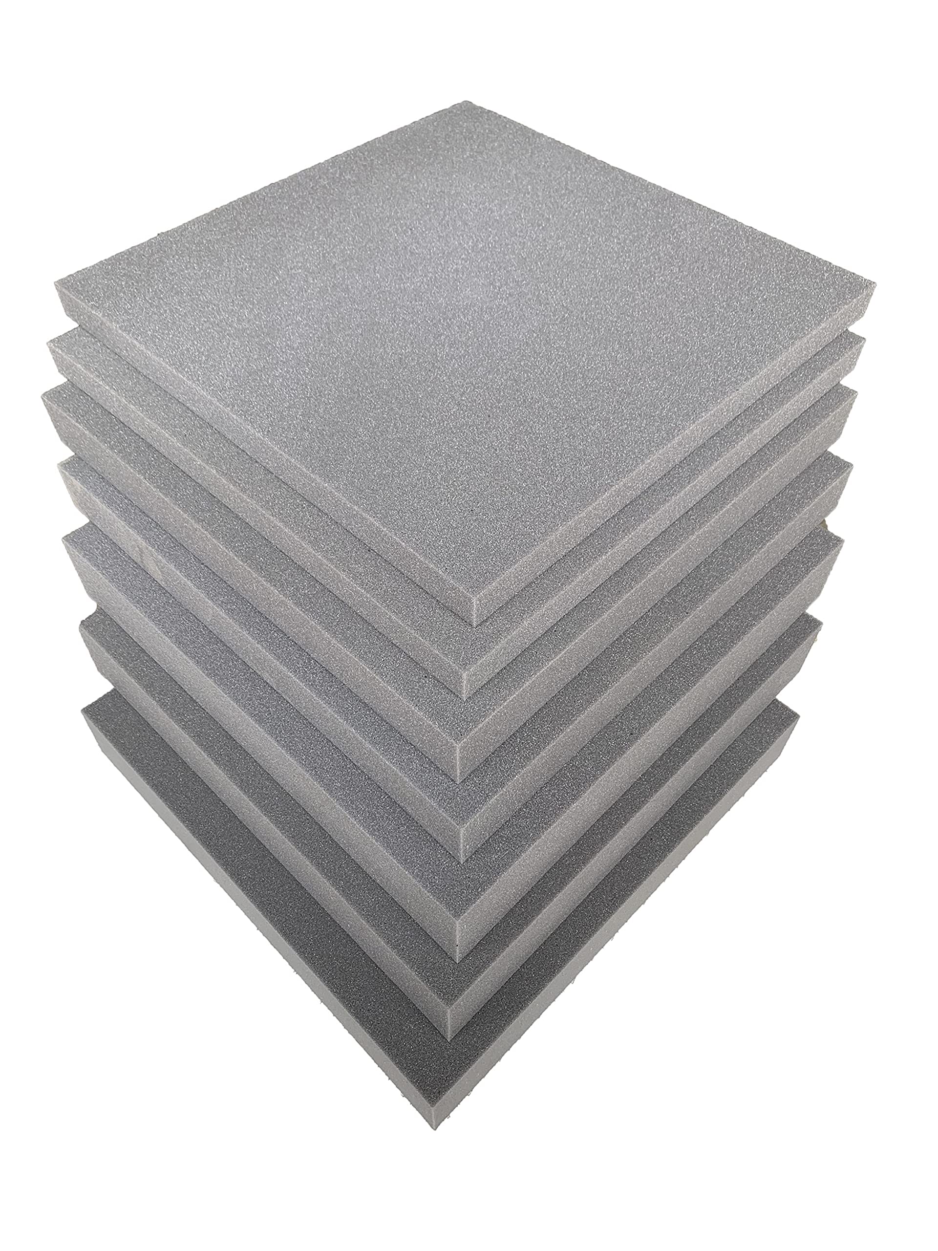 TOP STYLE COLLECTION HIGH DENSITY MEDIUM FIRM UPHOLSTERY GREY FOAM FOR SOFAS | SOFA PADS | CHAIRS | WINDOW SEATS | DOG BED | CAMPERVAN | CORNER SOFA | SOFA BED (Med-Firm-Foam 5" Thick, 29" x 29")