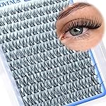 Goddvenus Wispy Lash Clusters 10-16mm Lashes Clusters Eyelash Extensions Natural Individual Lashes 144pcs D Curl Lash Extension DIY Soft Comfortable Eyelash Clusters with Cotton Band
