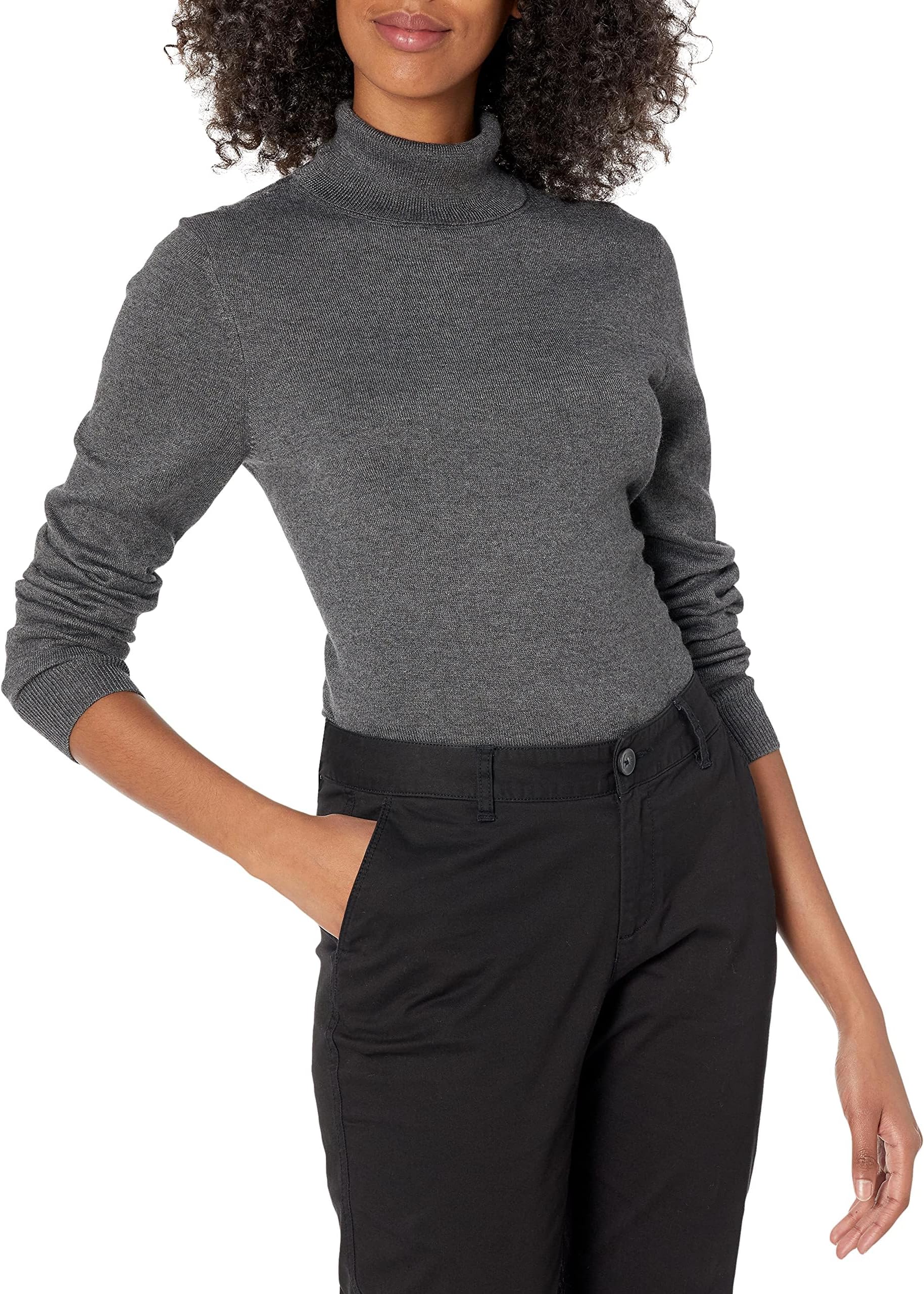 Women's Classic-Fit Lightweight Roll Neck Long-Sleeve Jumper (Available in Plus Size)