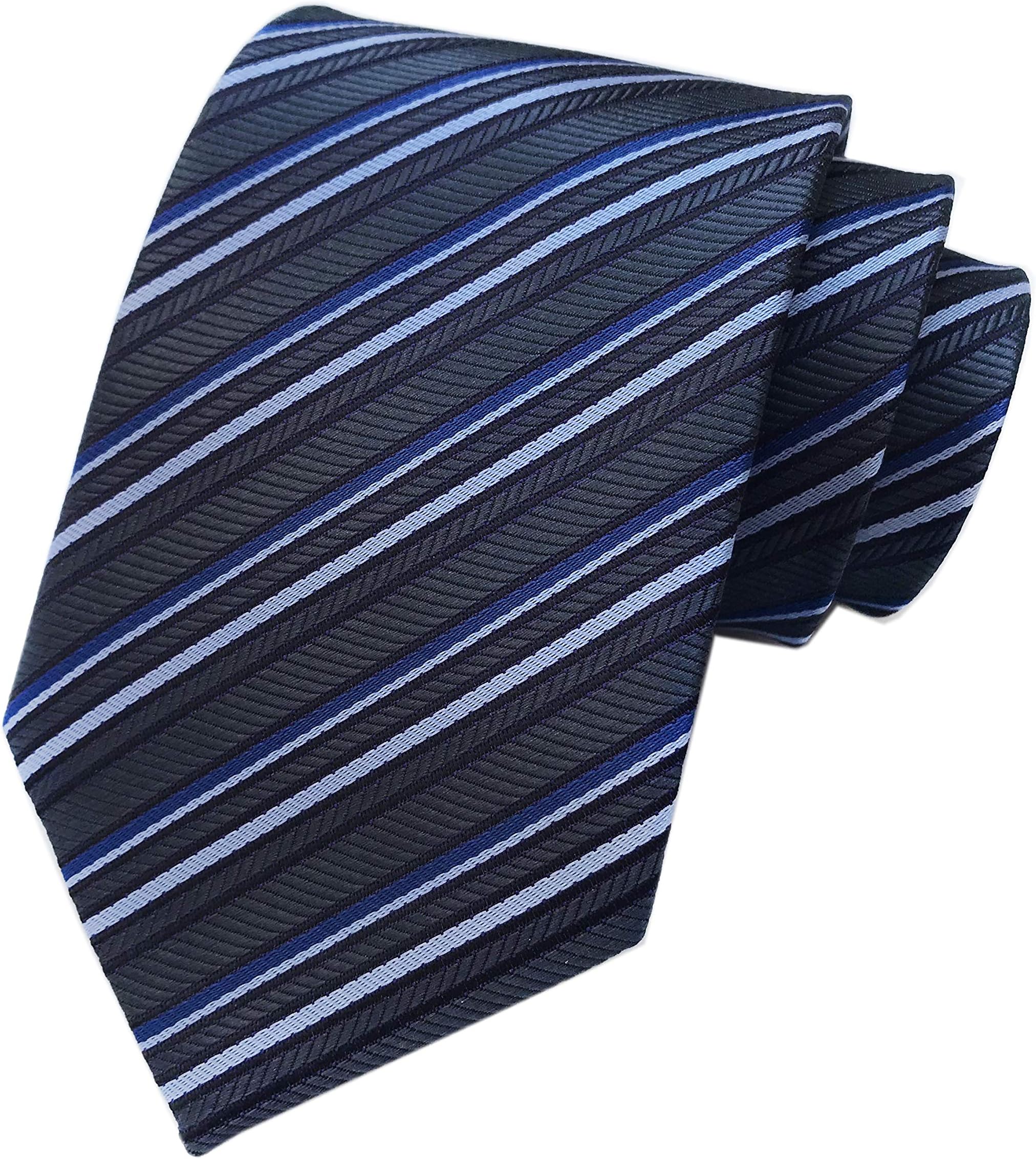 Kihatwin Men's Gingham Check Stripe Ties Pattern Business Formal Designer Neckties 3.15"