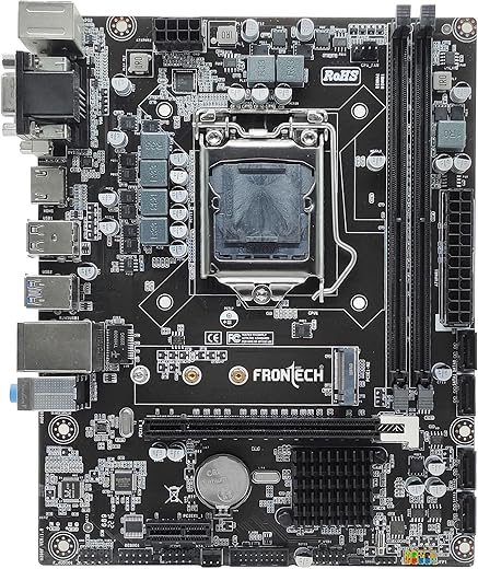FRONTECH H310 Express Chipset Motherboard with 2xDDR4 RAM Slots LGA1151 Supports 8/9th Gen,14nm CPUs Processors | 2xUSB 3.0, 4xUSB 2.0 | 4xSATA…