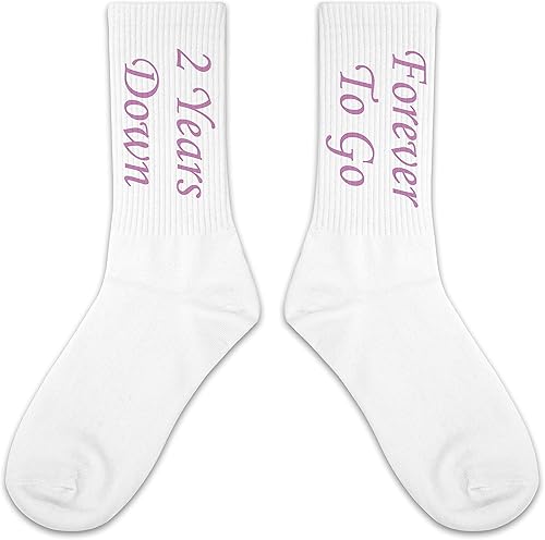Miniatura 2 de Calcetines de Down Forever To Go de 2 años, regalo para marido, regalo para esposa, calcetines de aniversario, regalo para él y ella, regalos