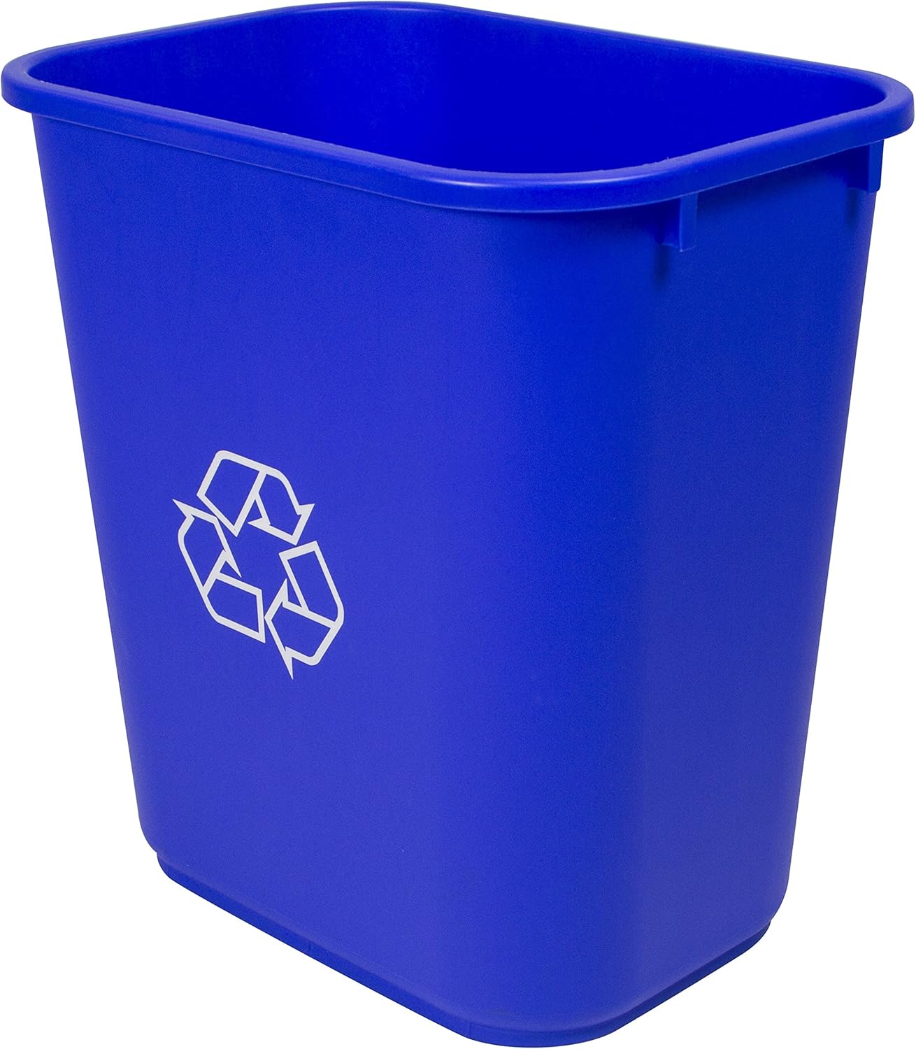 Storex Medium Recycling Basket, 15 x 10.5 x 15 Inches, Blue, Case of 6 (STX00714U06C)