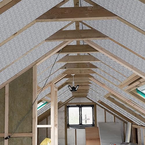 Miniatura 8 de Kit de lámina de aislamiento reflectante para puerta de garaje 16x7' puerta doble (4 filas de alto) R8