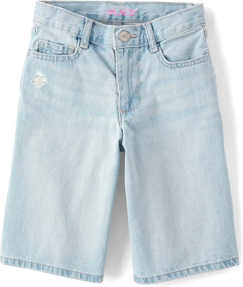 The Children's Place Girls' Denim Midi Shorts