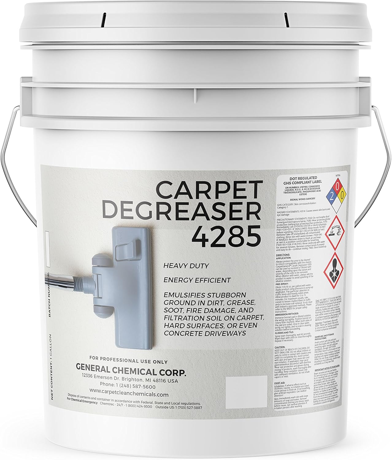 CarpetGeneral Professional Carpet Degreaser 4285 Heavy