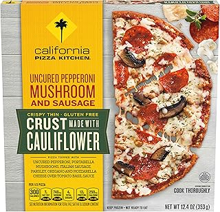 California Pizza Kitchen Signature Uncured Pepperoni, Mushroom Sausage Frozen Pizza, Cauliflower Crust Pizza Gluten Free, ...