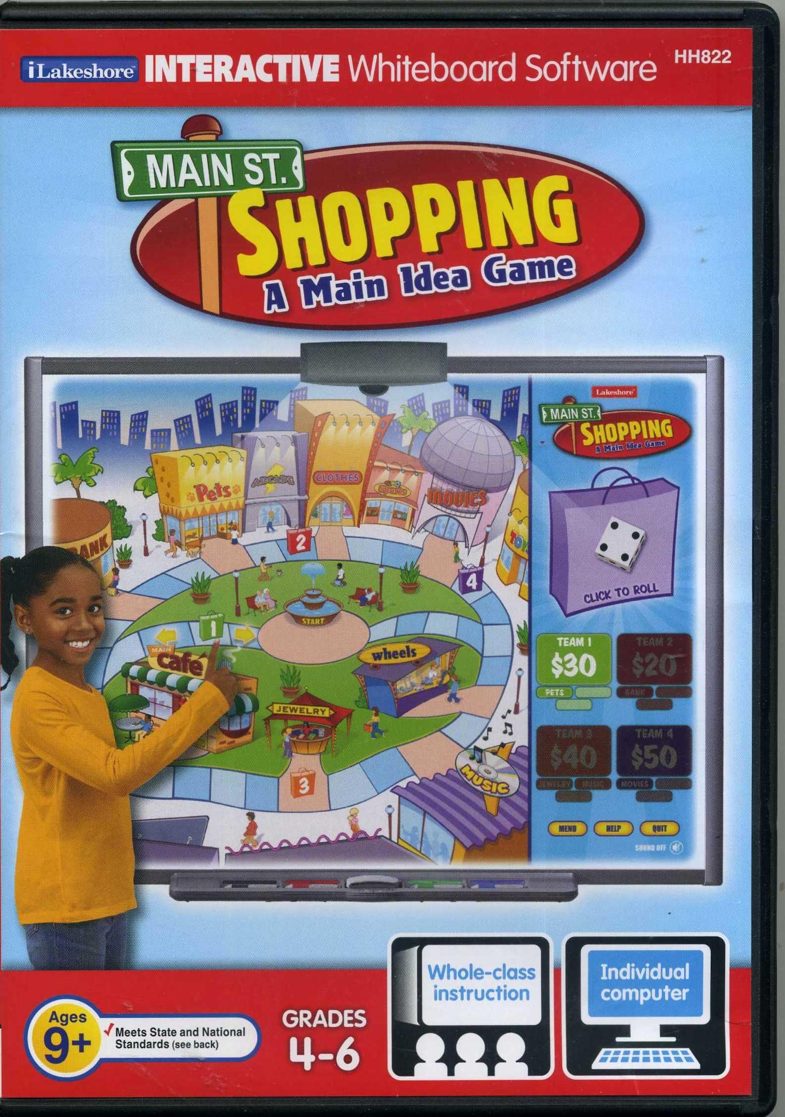 Lakeshore: Shopping, A Main Idea Game (Grades 4-6, Ages 9+, Windows XP/VISTA/7 & MAC OS 10.5 or higher)