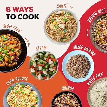 Instant Pot Electric Rice Cooker & Steamer, 5L (20 Cup) - With Dishwasher-Safe Non-Stick Cooking Pot, Stainless-steel Steamer Basket, Measuring Cup - With Slow Cooker & Sauté Functions