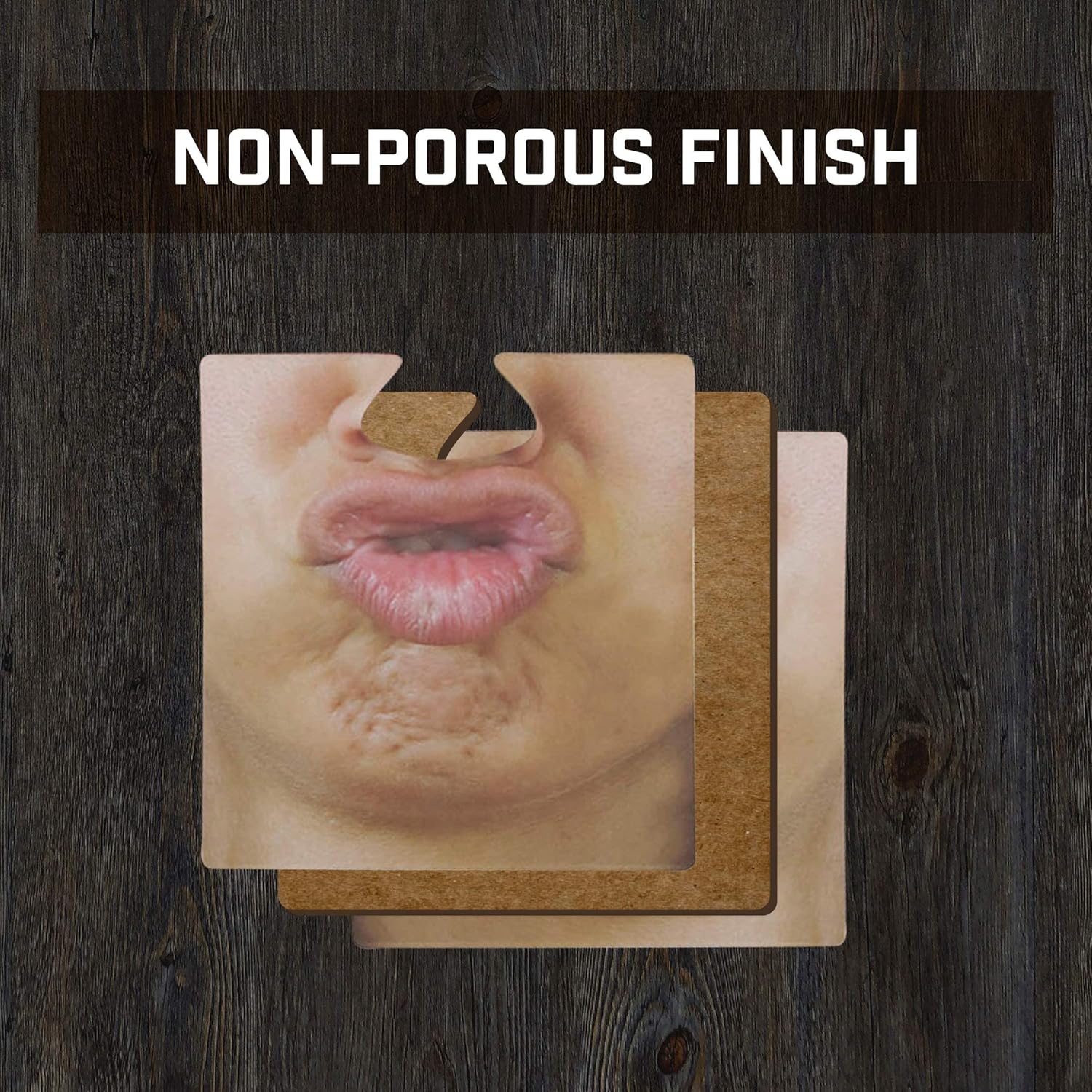 Paladone Gentlemans Club Face Drink Coasters - 20 Hilarious Double Sided Drink Coasters (40 Fun Faces) : Everything Else