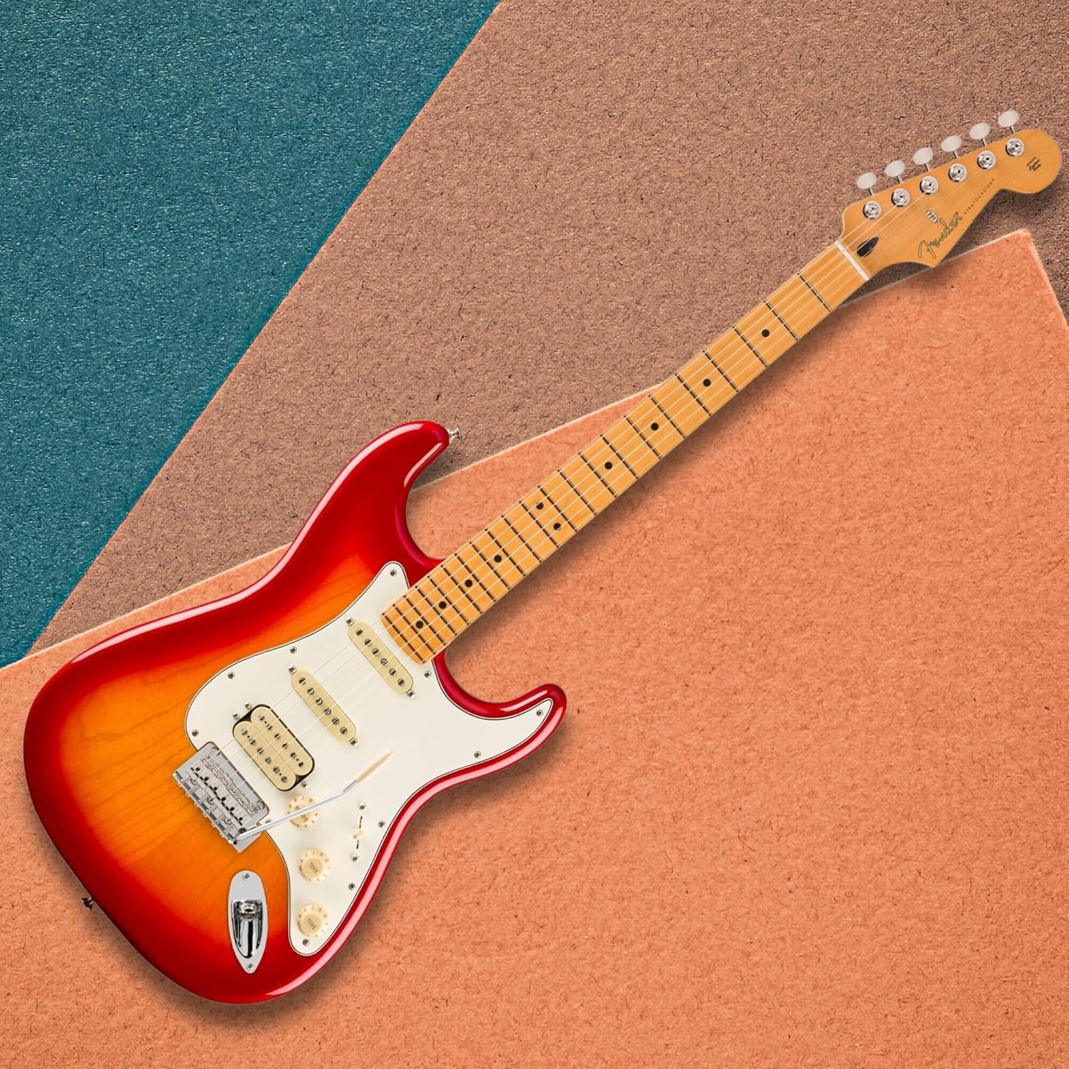 Fender Player II Stratocaster HSS, Maple Fingerboard, Aged Cherry Burst