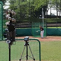 Vista 6 de Furlihong 636BH - Máquina de lanzamiento de béisbol de doble rueda mejorada, ángulo, velocidad e intervalo ajustables, 40-68 MPH, ideal