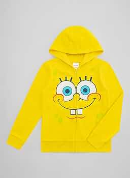 Tuta Spongebob Felpa E Pantaloni - Set Bambini Per Gioco E Divertimento