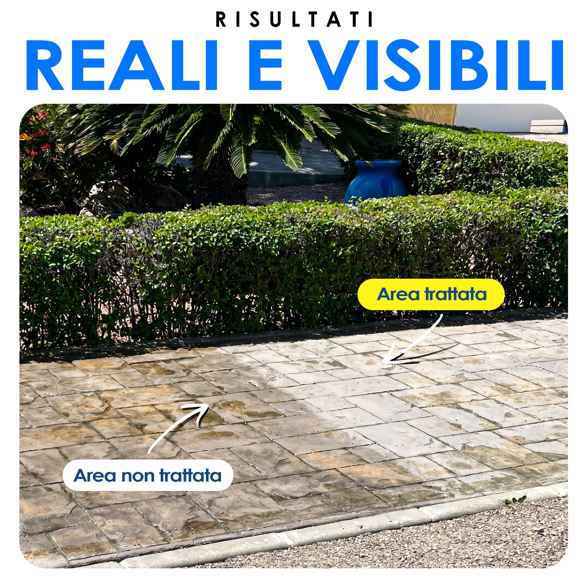 Resina per Cemento Stampato per Esterno Trasparente 5 L | Sigillante Protettivo Ravviva Colore | Per Cemento, Pietra e Superfici Minerali | Interno & Esterno – Base Acqua