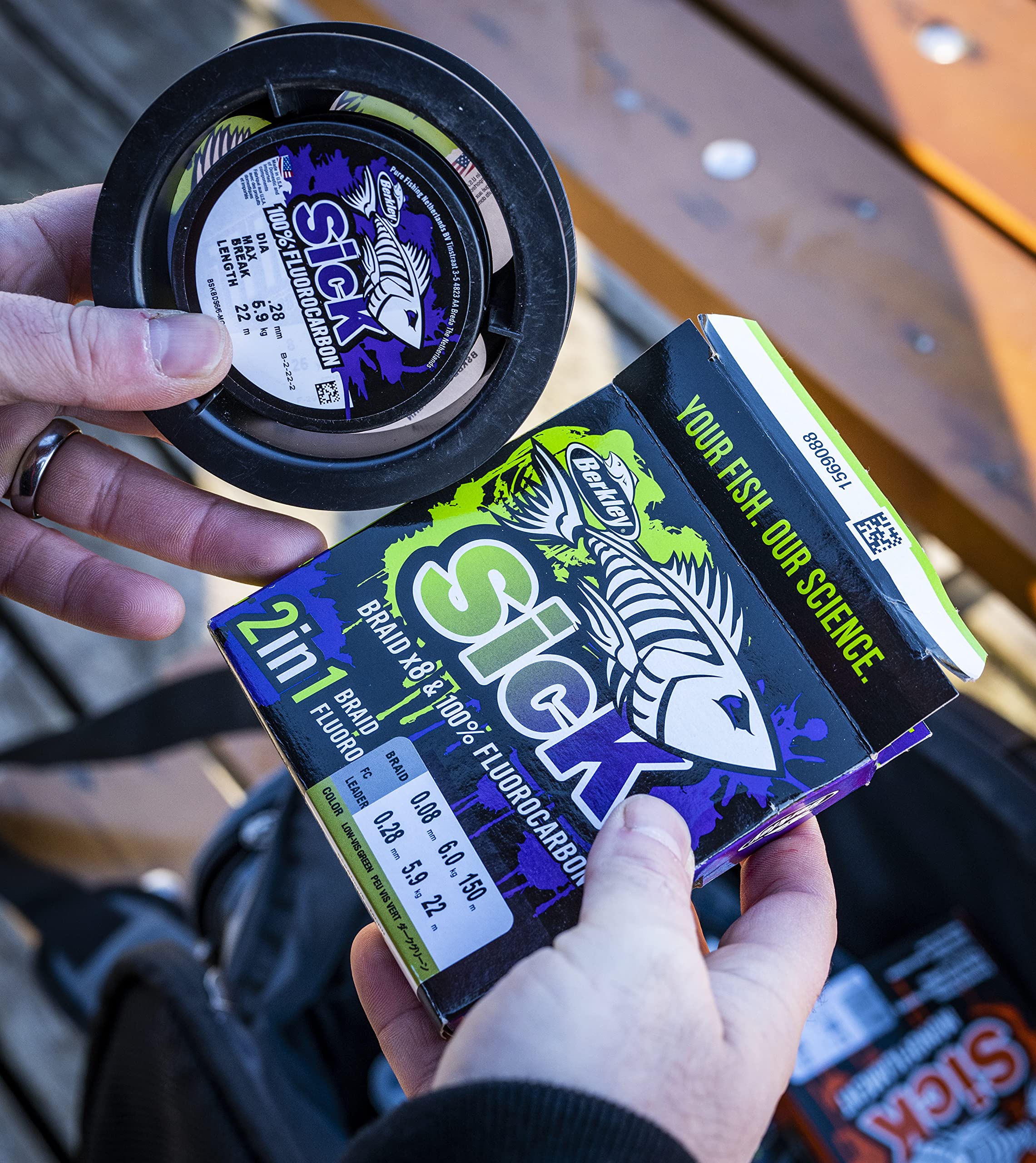 Berkley Sick Braid and Fluorocarbon Leader Pack - Combo of Super Smooth 8 Strands Braided Fishing Line and Fast Sinking, Invisible Fluoro Carbon Leader Wire.