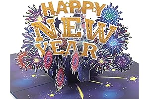 Liif 2024 New Year's Card: Celebratory Pop-Up Greeting with Envelop