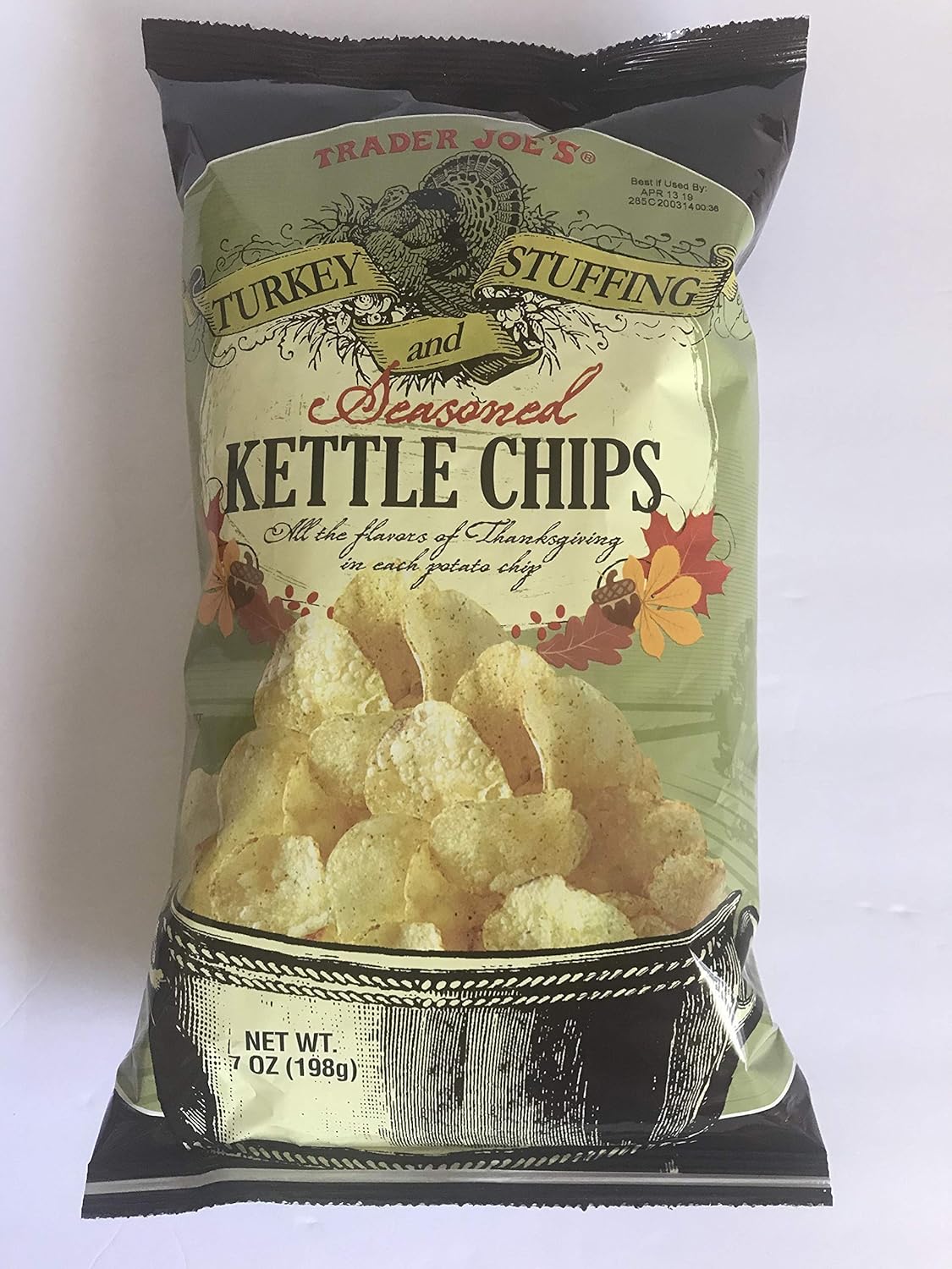 Trader Joe's Turkey and Stuffing Seasoned Kettle Chips