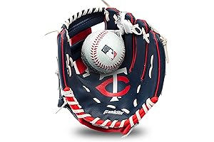 Franklin Sports 9.5" MLB Teeball Glove and Ball Set for Kids