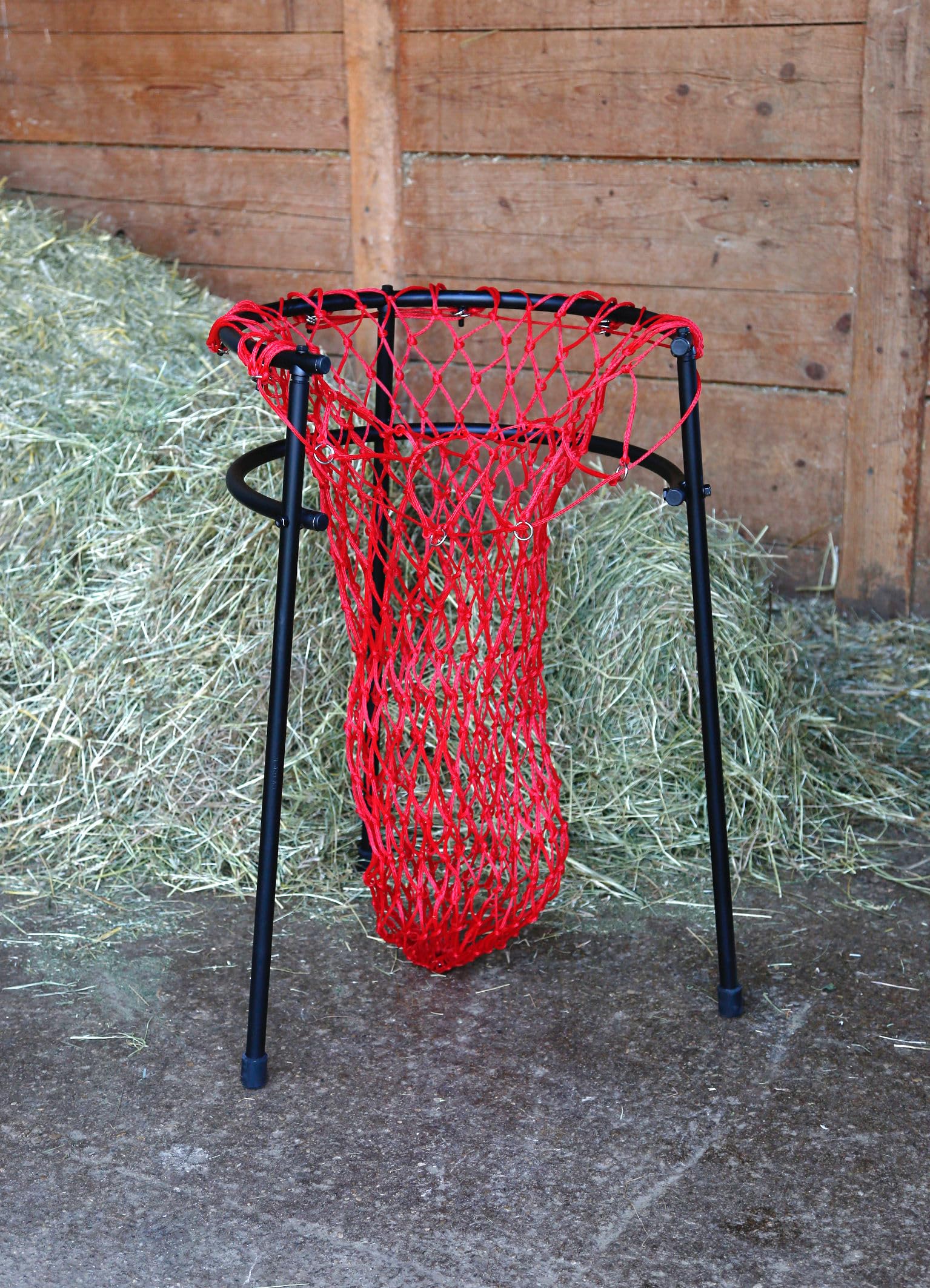 Kerbl Soporte para Red de heno, 90cm, 51cm, Metal, Negro, para propietarios de Caballos, Aficionados a la Agricultura