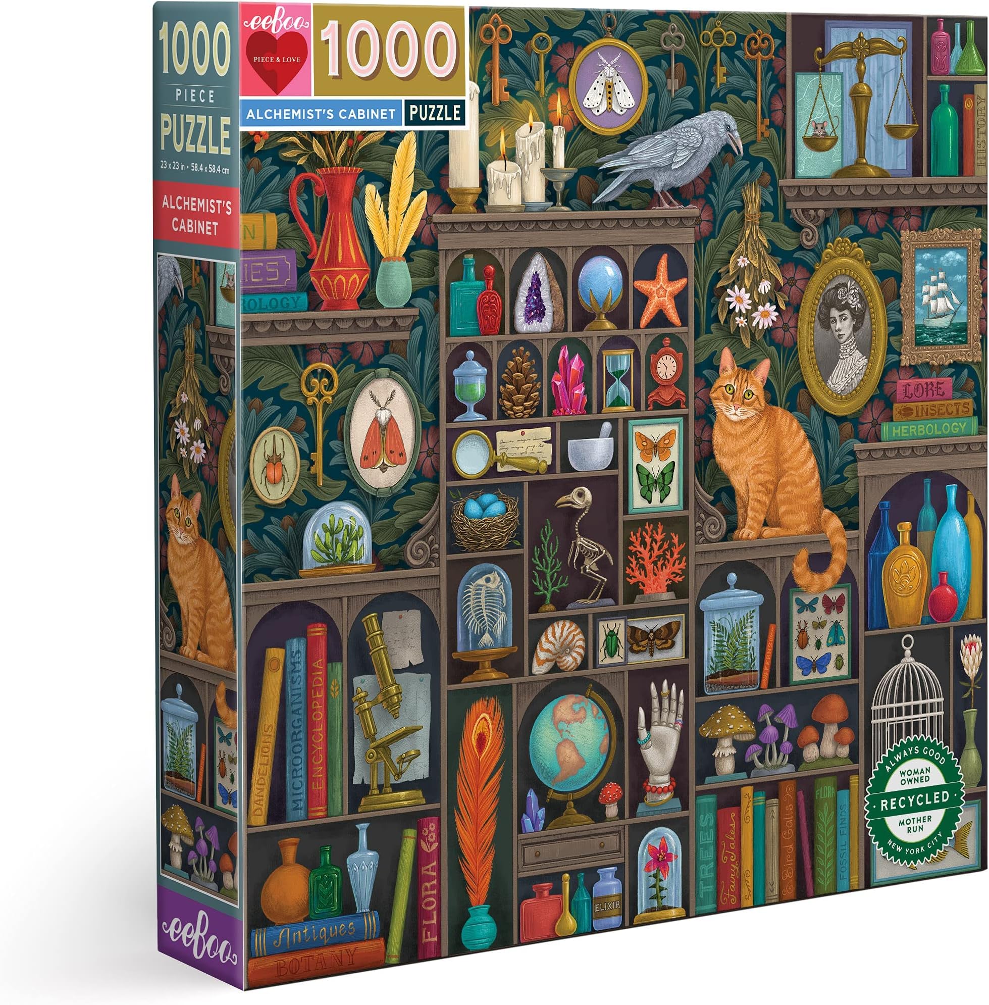 Piece and Love Alchemist Cabinet 1000 Piece Square Jigsaw Puzzle, Jigsaw Puzzle for Adults and Families, Includes Glossy, Sturdy Pieces and Minimal Puzzle Dust