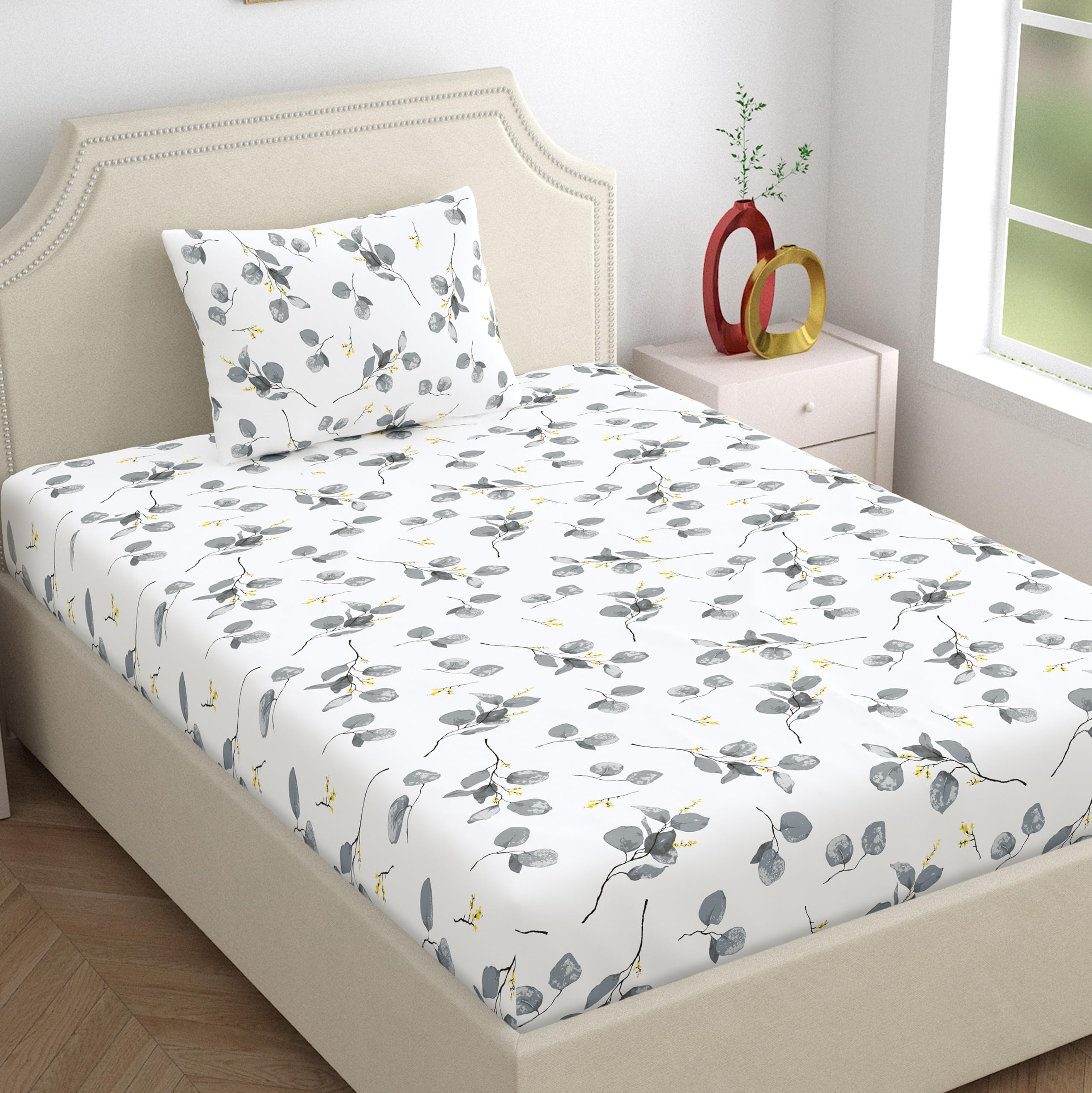 Home Ecstasy 100% Cotton Single Bedsheet Set -13