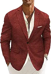 Casaco esportivo masculino casual blazer de um botão leve para negócios