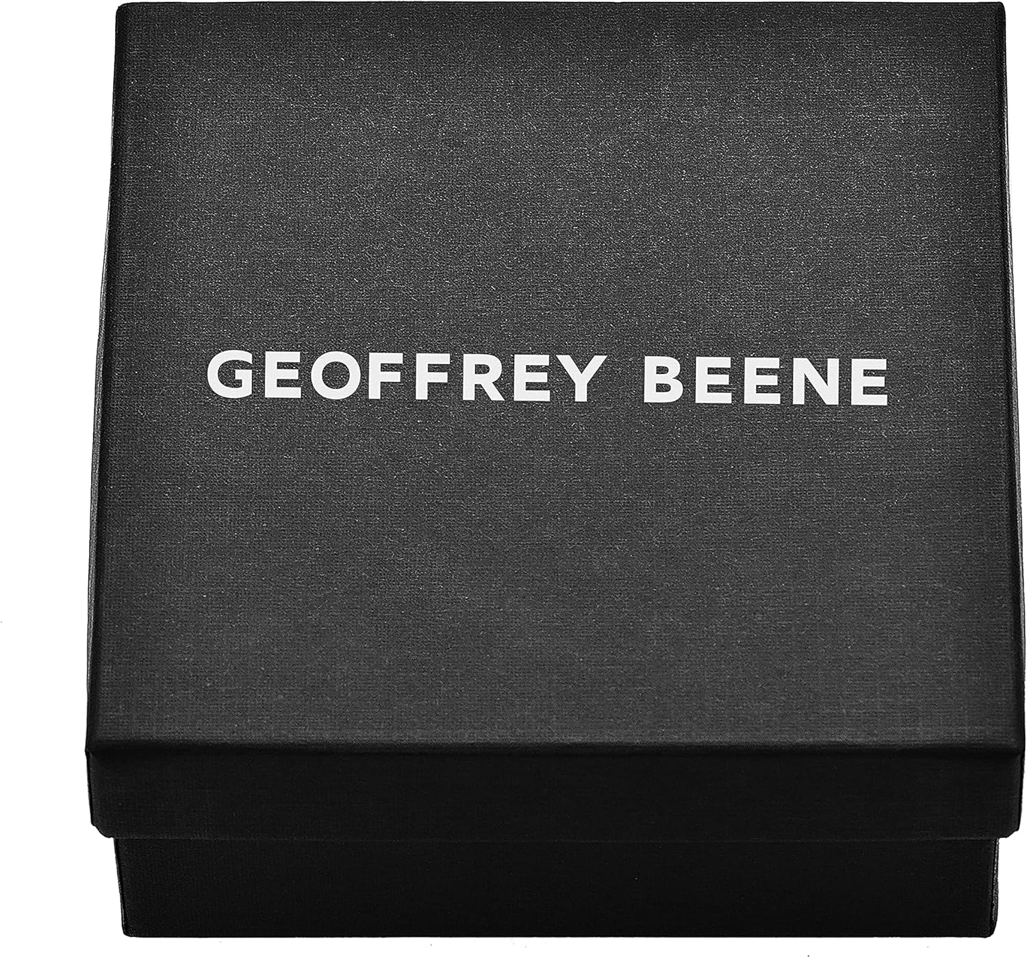 Geoffrey Beene Men's Stainless Steel Engravable Dog Tag Pendant Box Chain Necklace