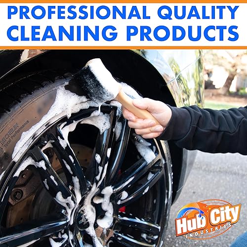 Miniatura 6 de Cepillo para neumáticos, cerdas de nailon negro de 8 pulgadas, cepillos especiales para vehículos y especialidades, cepillo de fregado de pared