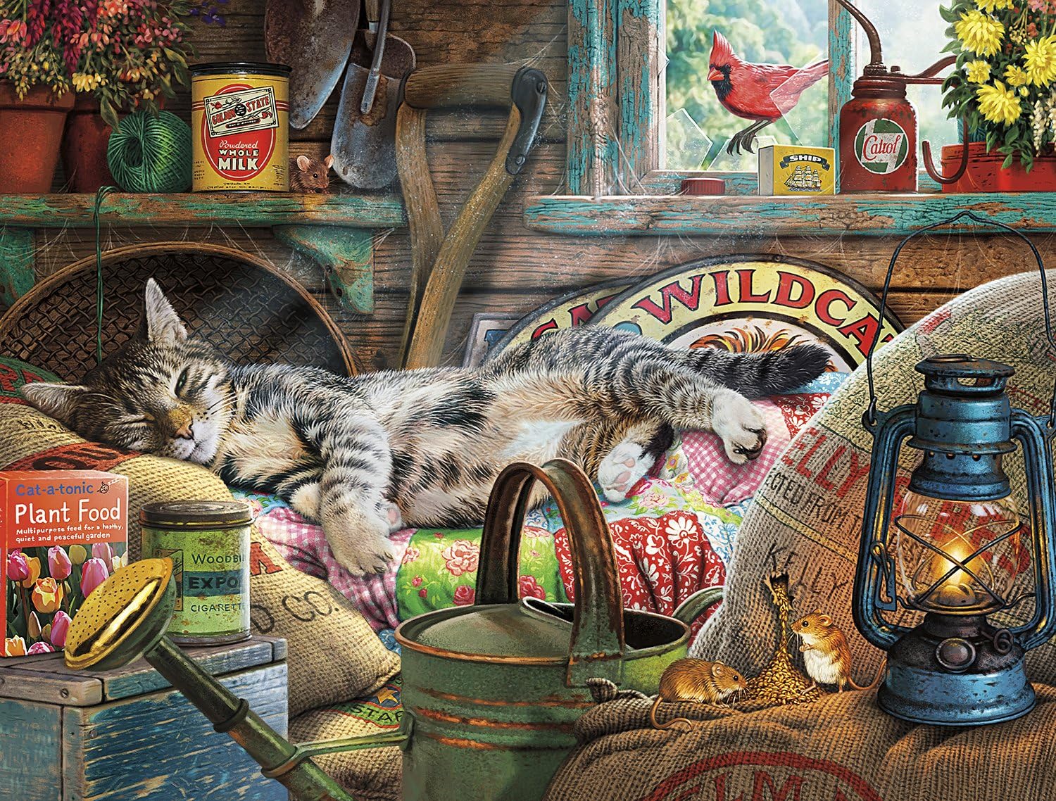 Buffalo GamesCats Collection - Laid-Back Tom - 750 Piece Jigsaw Puzzle