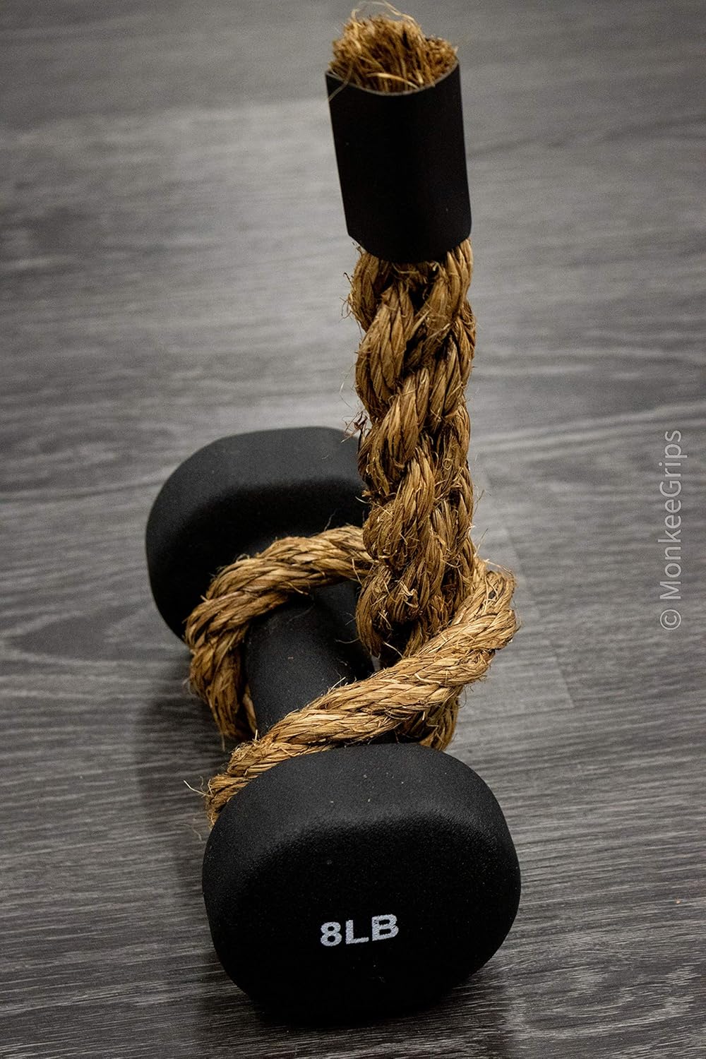 Monkee Grip Original Rope Grips – Enhance Grip Strength & Endurance, Versatile Fitness Accessory for Dumbbells & Barbells, Pull Up Bars Durable & Comfortable Design