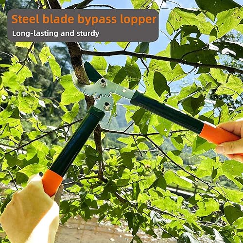 Miniatura 5 de KLDOLLAR Loppers - Cortador de ramas para árboles con potente acción de engranaje, podadora de árboles, podadora de árboles, ramas gruesas para