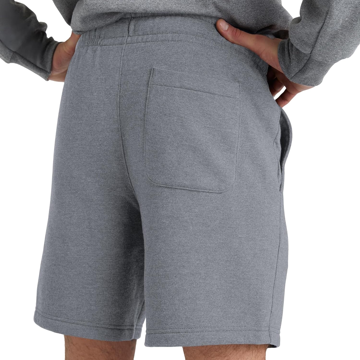 Hanes Mens Originals Sweat Shorts, Midweight Fleece Shorts with Pockets, 8" - Image 2