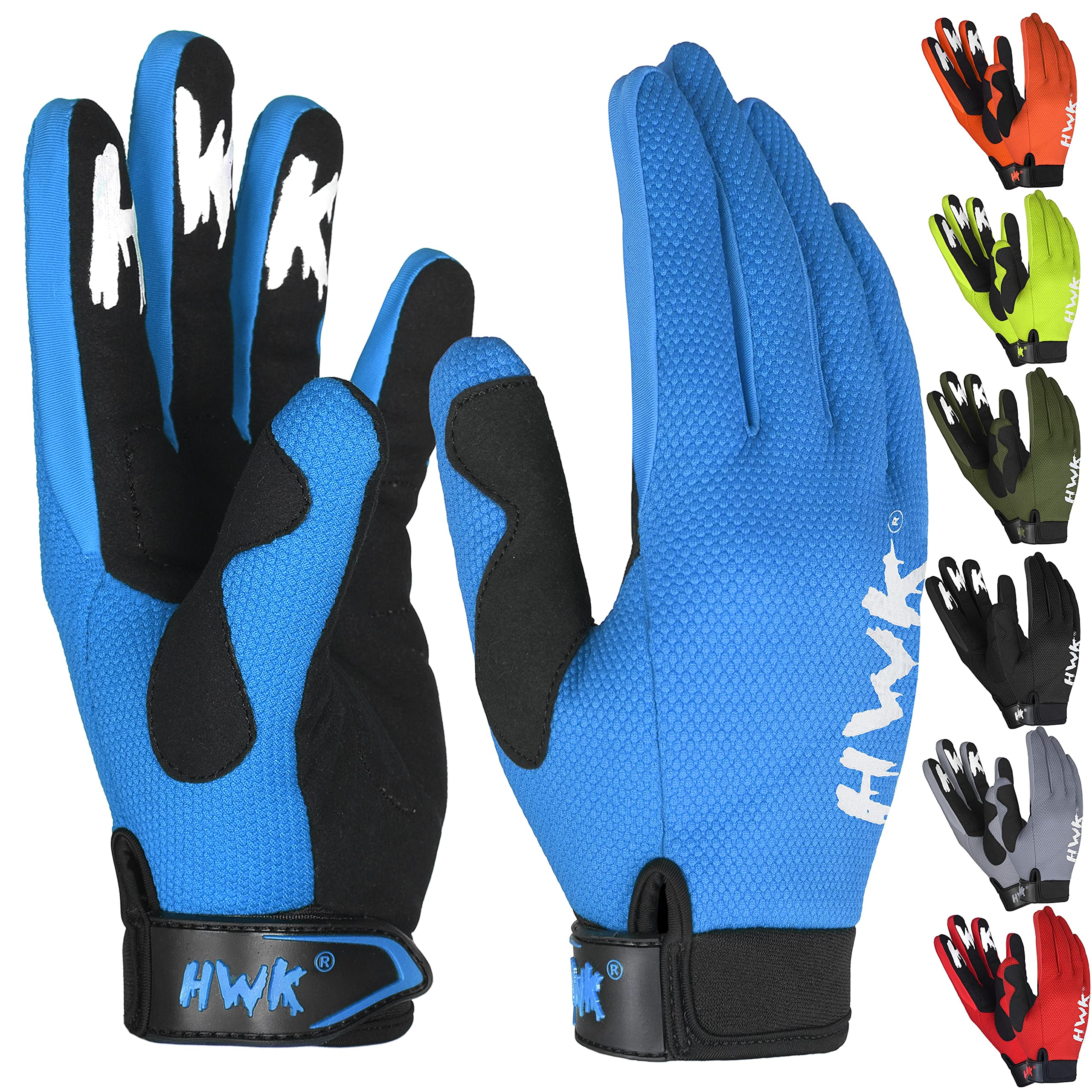 HWK Motorcycle Gloves for Men & Women Motocross Riding Driving Tactical Cycling Biker Moto Racing All-Purpose Gloves