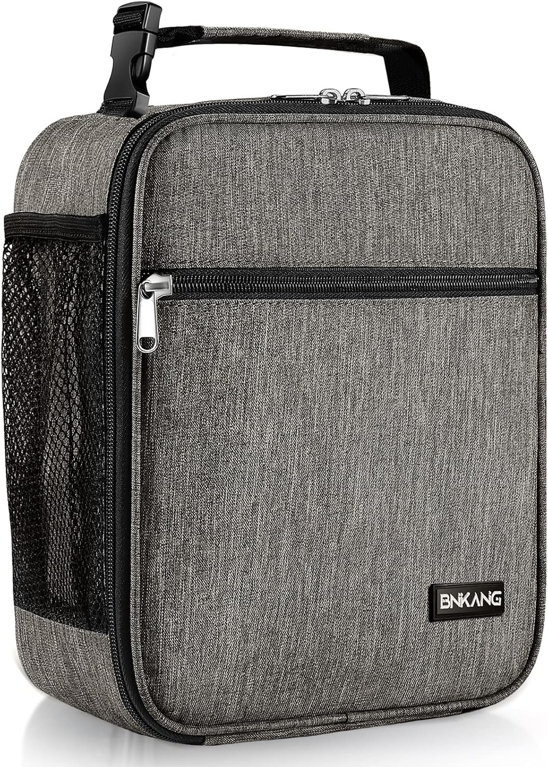 Lunch Box Insulated Lunch Bag - Durable Small Lunch Bag Reusable Adults Tote Bag Lunch Box for Adult Men Women (Dark Gray)